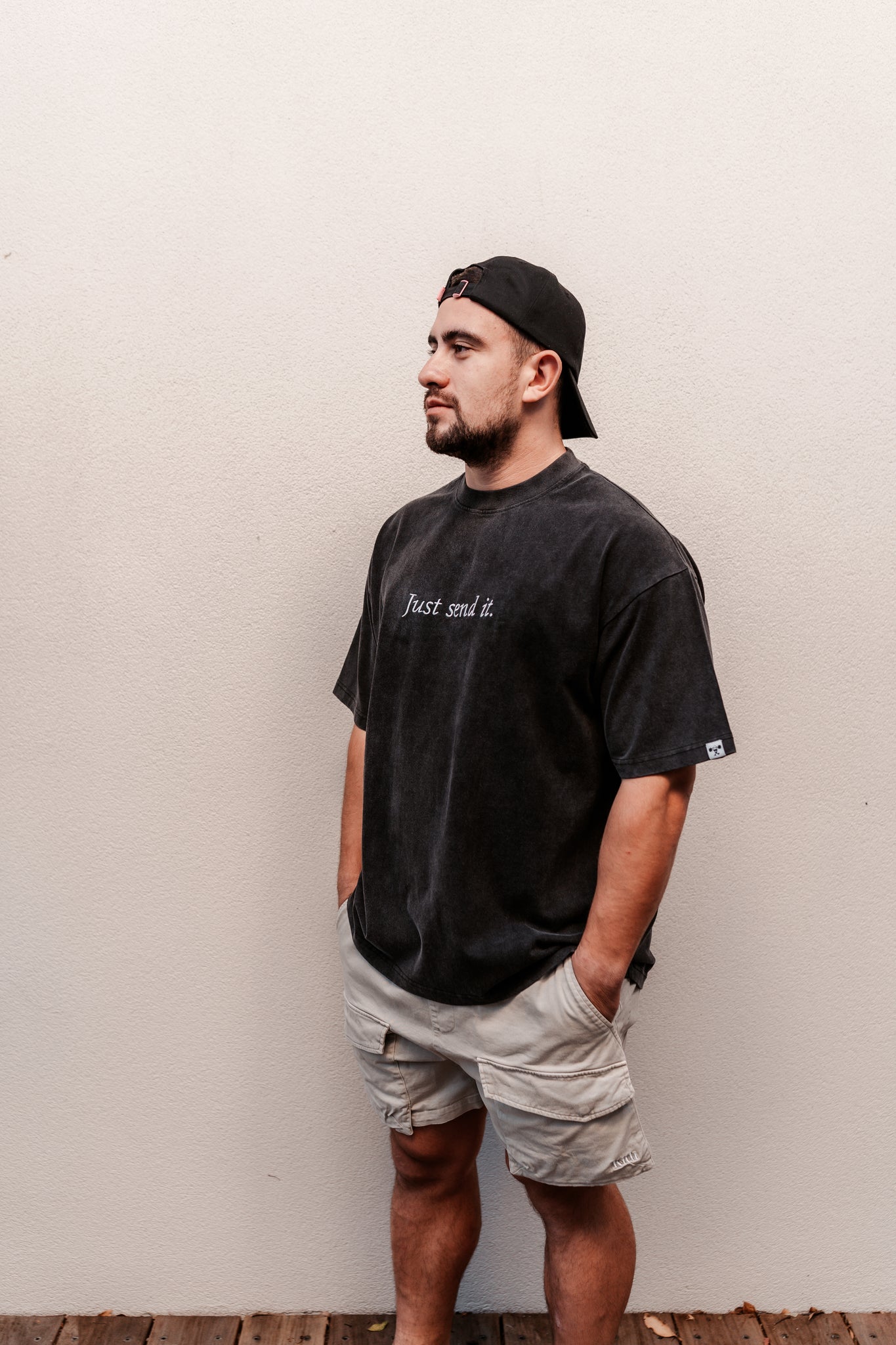 Just Send It Acid Tee - Black