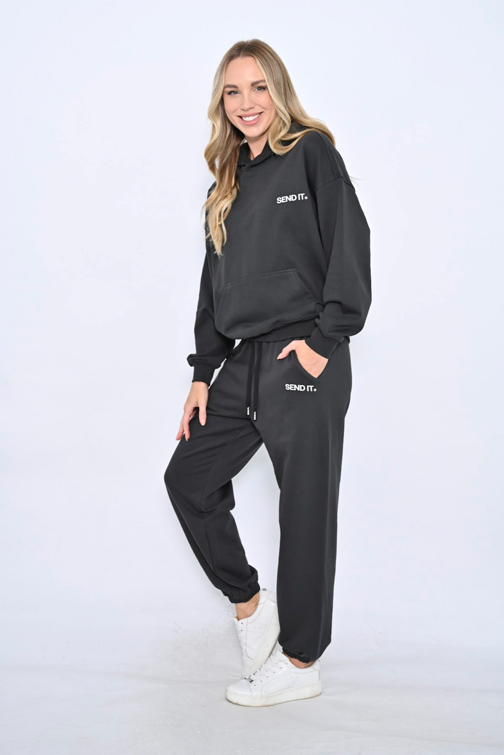 SENDIT® WARMUP JOGGERS - CHARCOAL