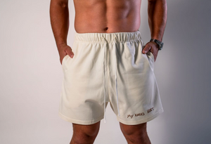 My Knees Hurt Shorts - Cream