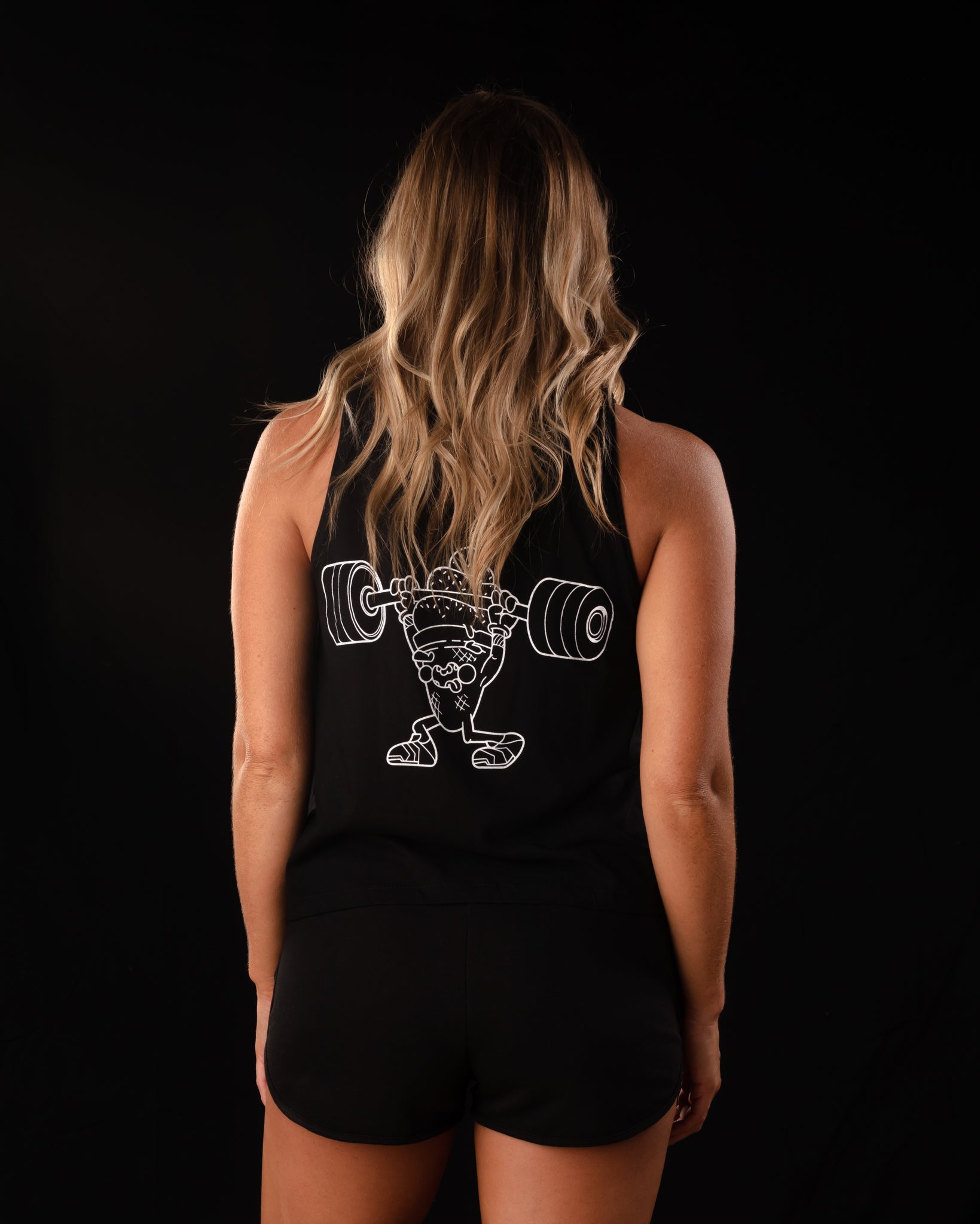 Blacked Out Distortion Ladies Tank