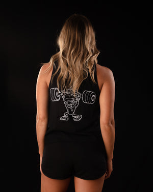 Blacked Out Distortion Ladies Tank
