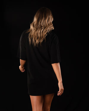 Blacked Out Drip T-shirt Dress