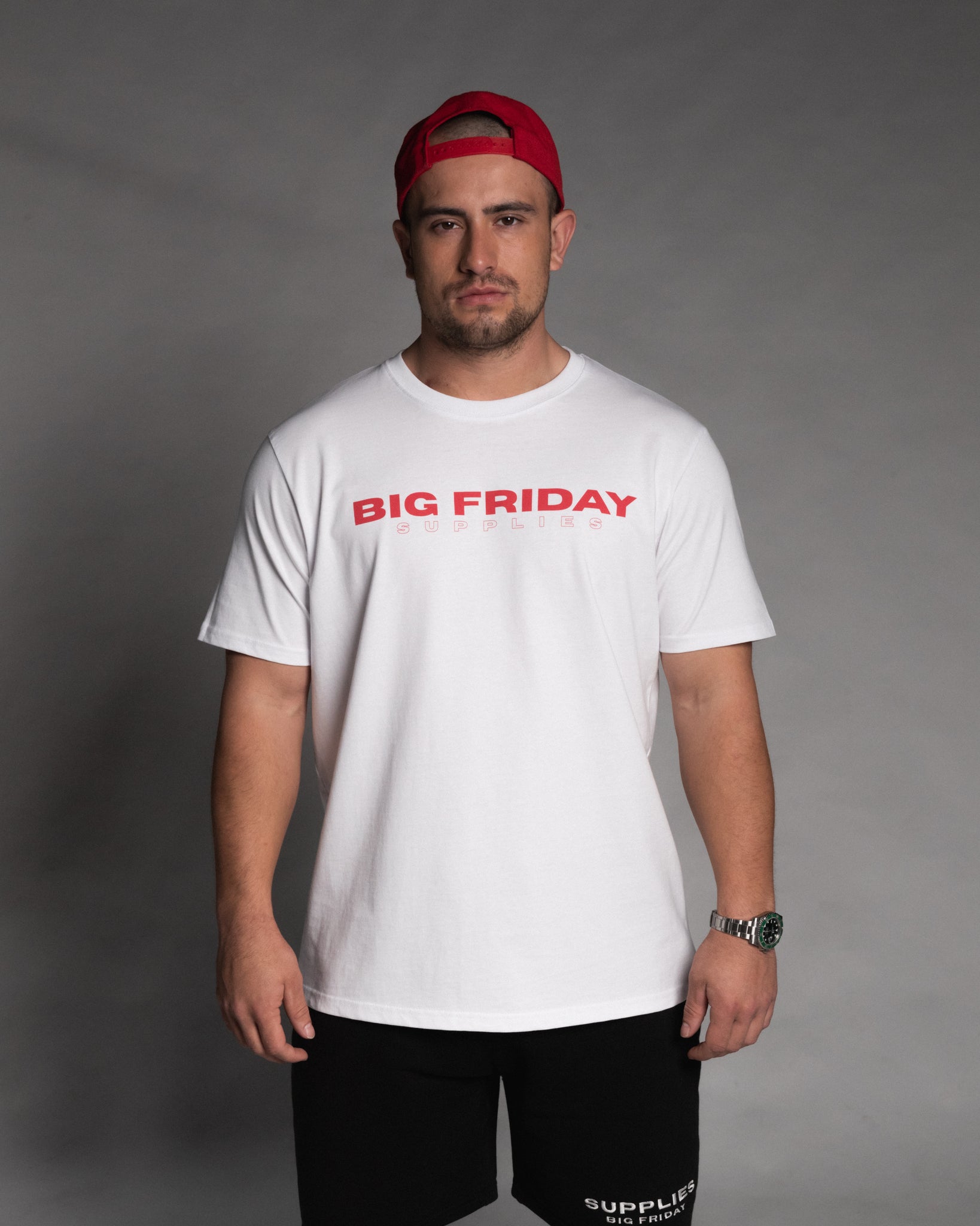 Supplies Range White/Red Unisex Tee