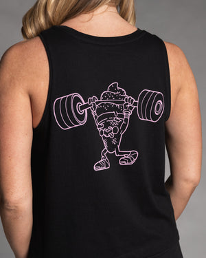 Supplies Range Black/Pink Ladies Training Top