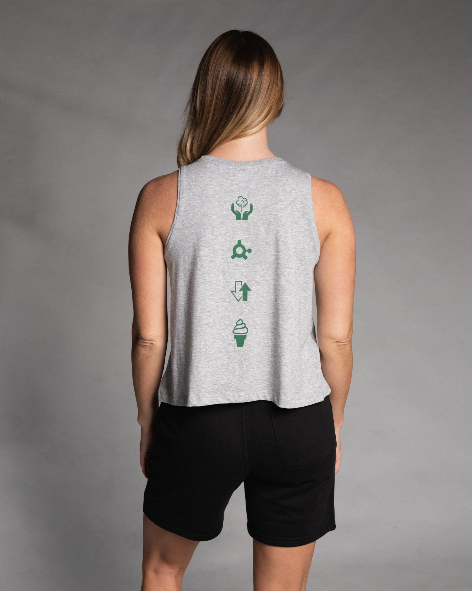 Supplies Range Grey/Green Ladies Training Top