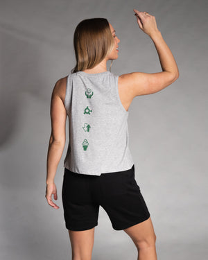 Supplies Range Grey/Green Ladies Training Top