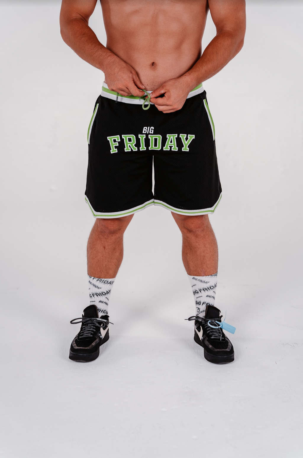 Unisex Baller Shorts - Black/Green