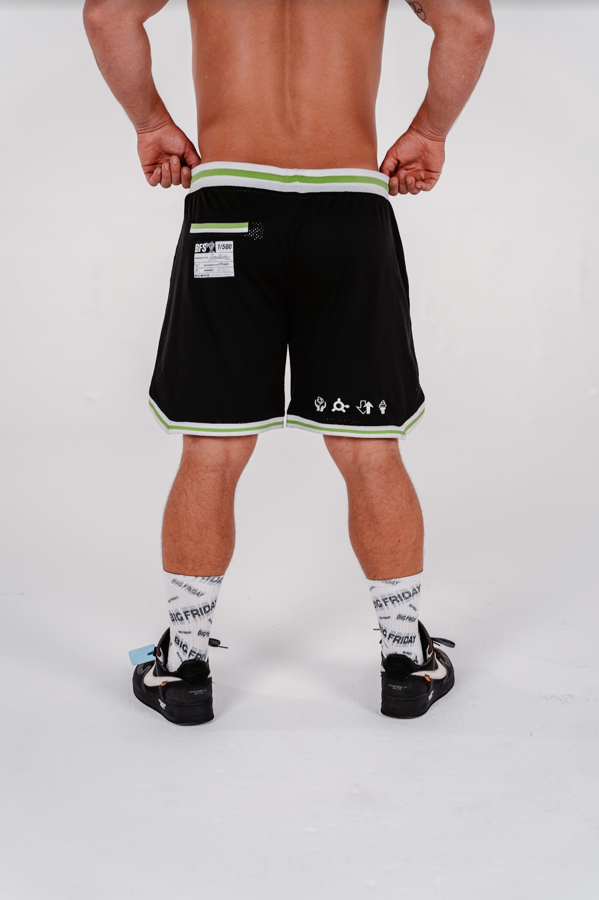 Unisex Baller Shorts - Black/Green