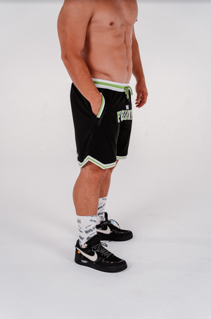 Unisex Baller Shorts - Black/Green