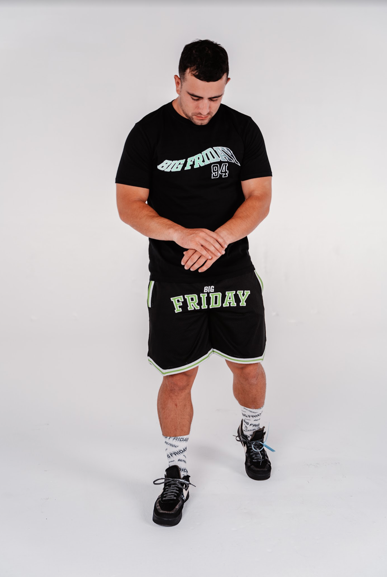 Unisex Baller Shorts - Black/Green