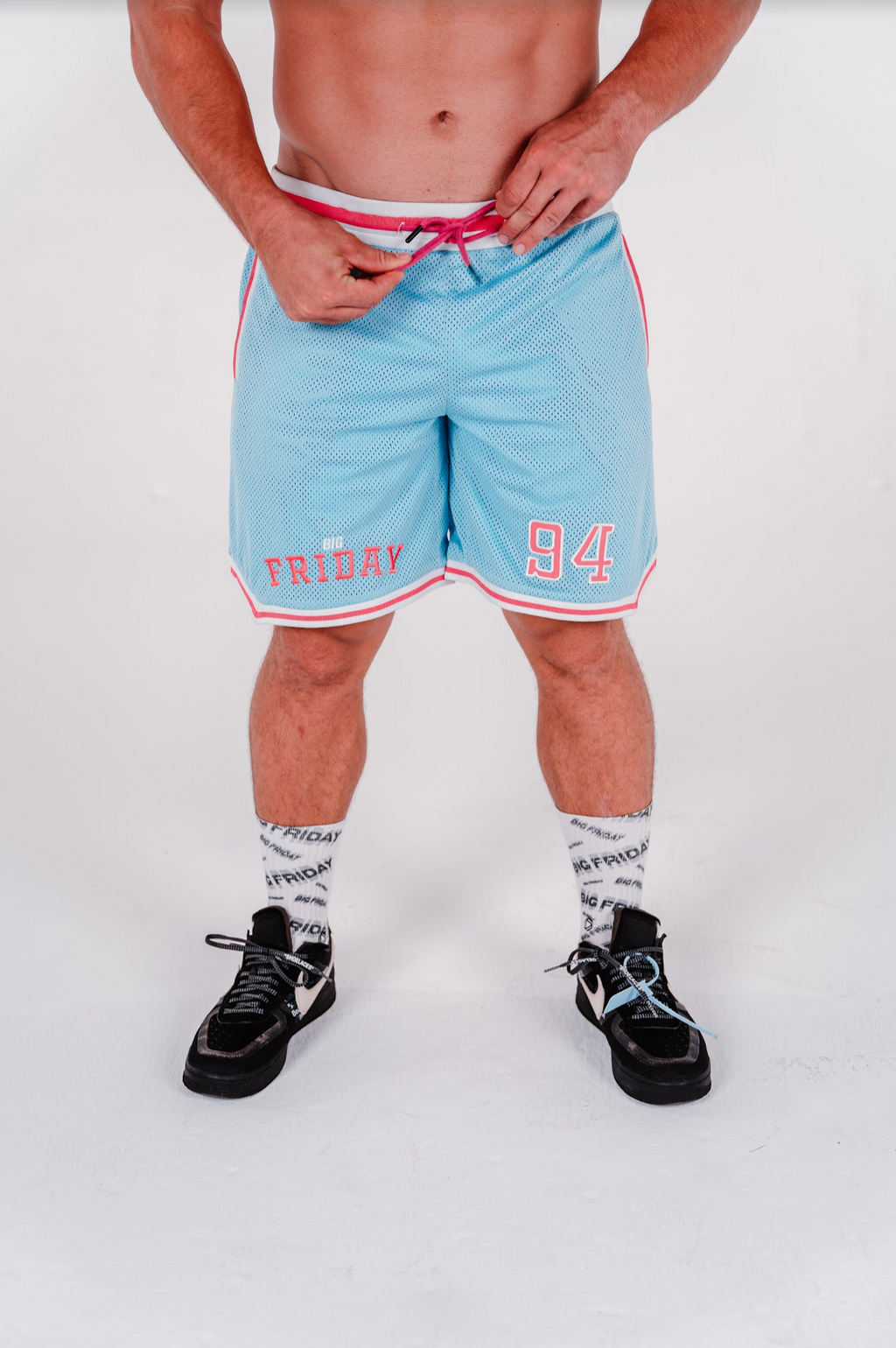 Unisex Baller Shorts - Blue/Pink