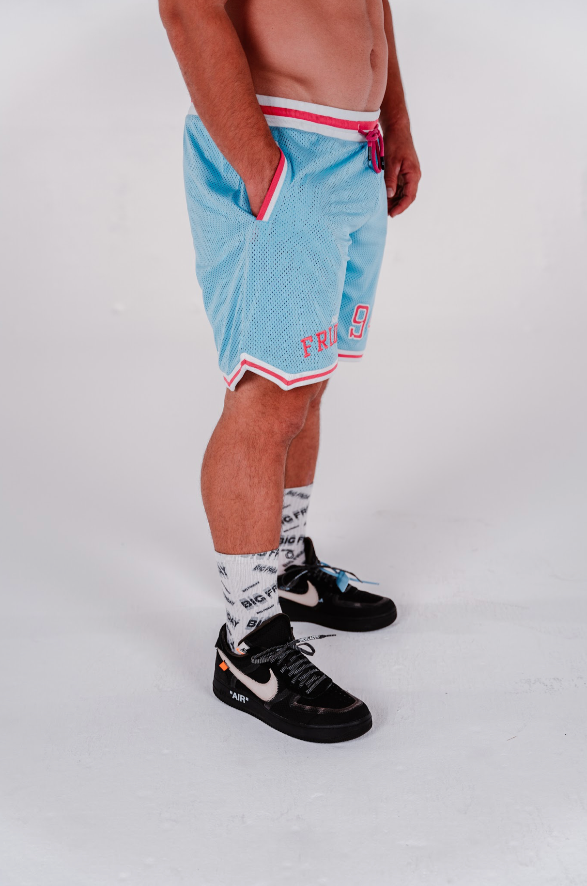 Unisex Baller Shorts - Blue/Pink