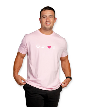 Chalk Pink Iconic Love Unisex Tee