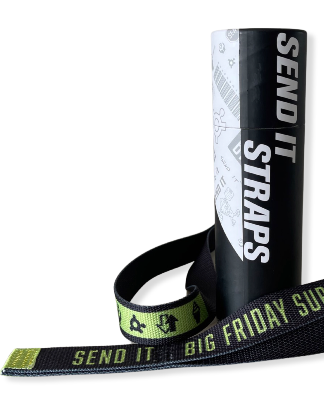 BFS Lifting Straps - Black / Green